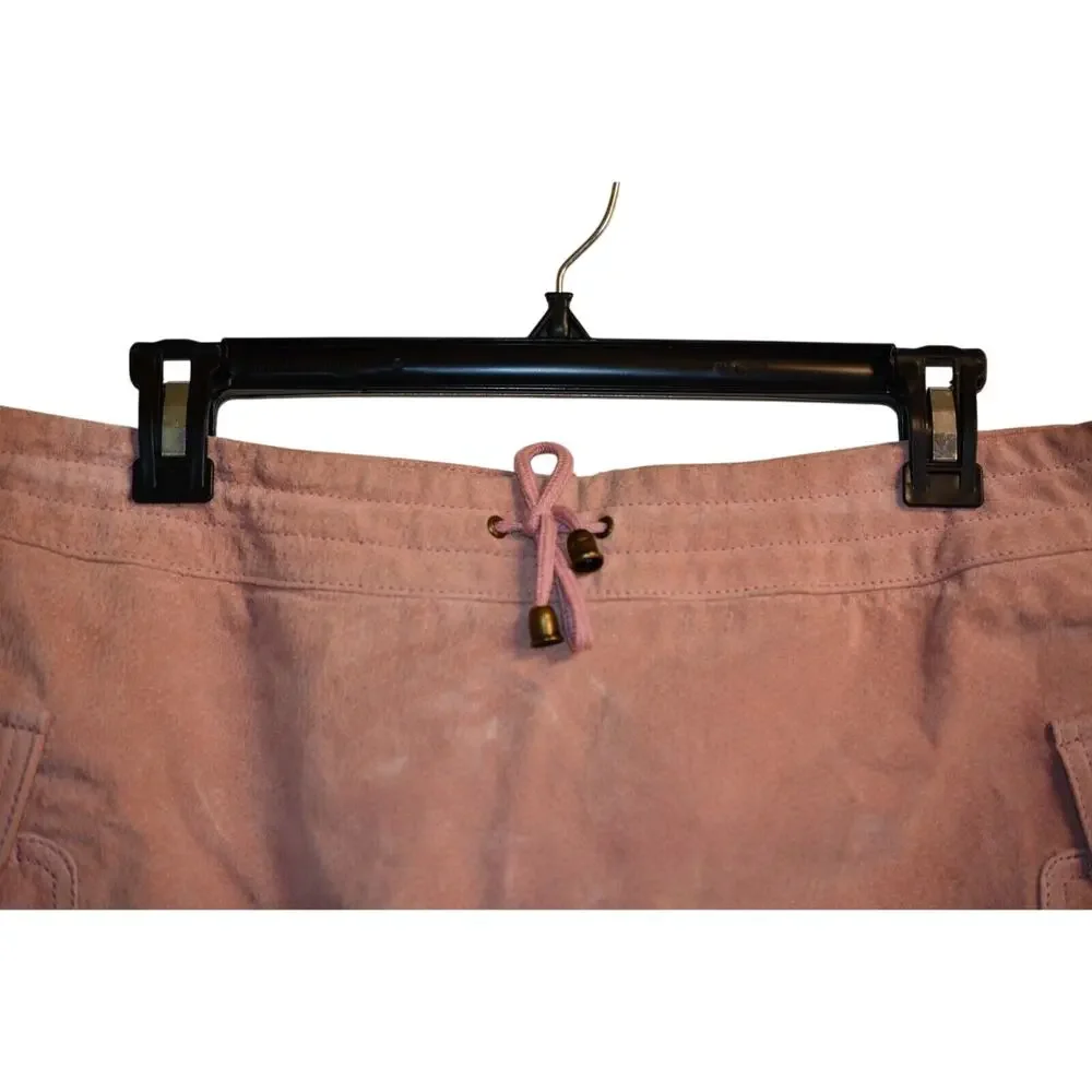 WILSONS LEATHER MAXIMA 12 Mini Skirt Mauve Pink Suede LINED NWT Rare